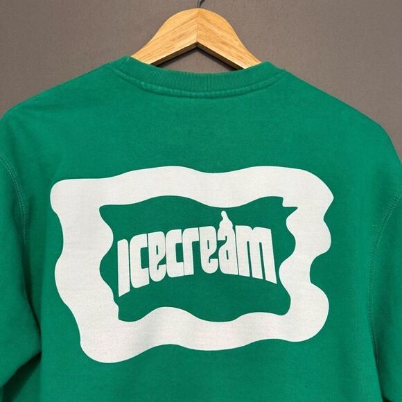 BBC Billionaire Boys Club Ice Cream Men’s Green Crewneck Sweater Size Medium - Picture 14 of 16